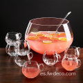 Punch Bowl Set Clear Glass Pumpkin Punch Punch